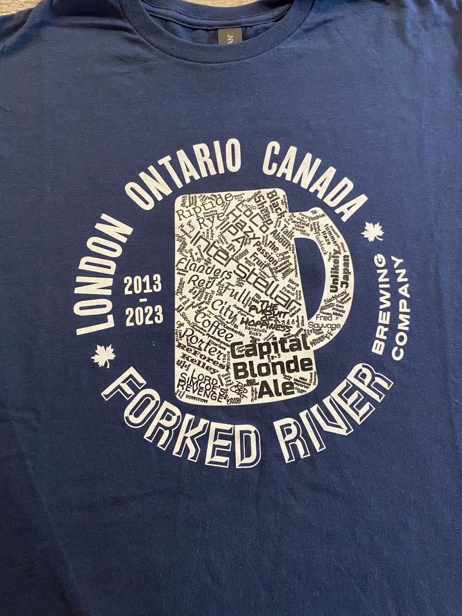 Anniversary T Shirt Forked River Brewing