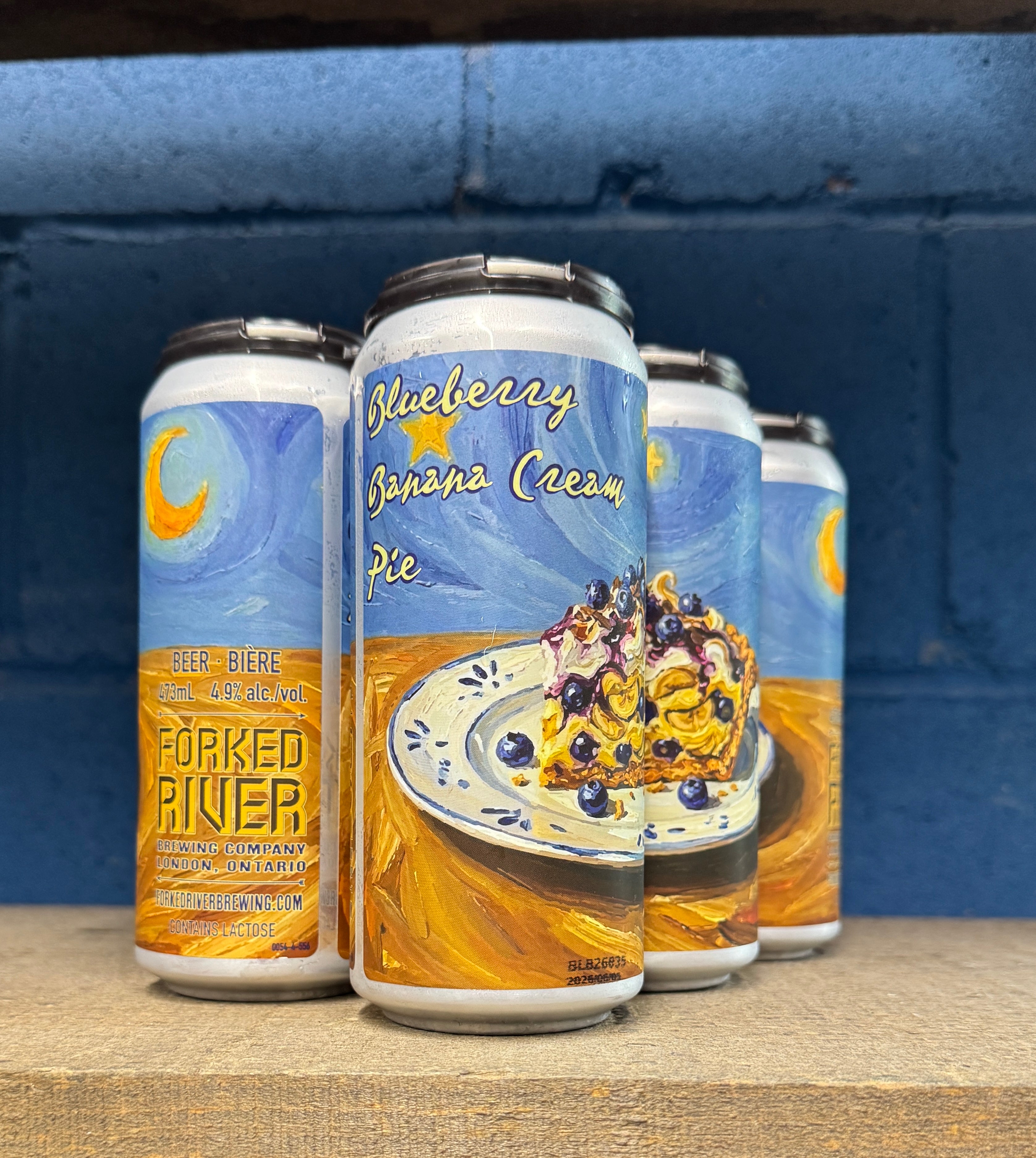 Blueberry Banana Cream Pie- 4.9% ABV