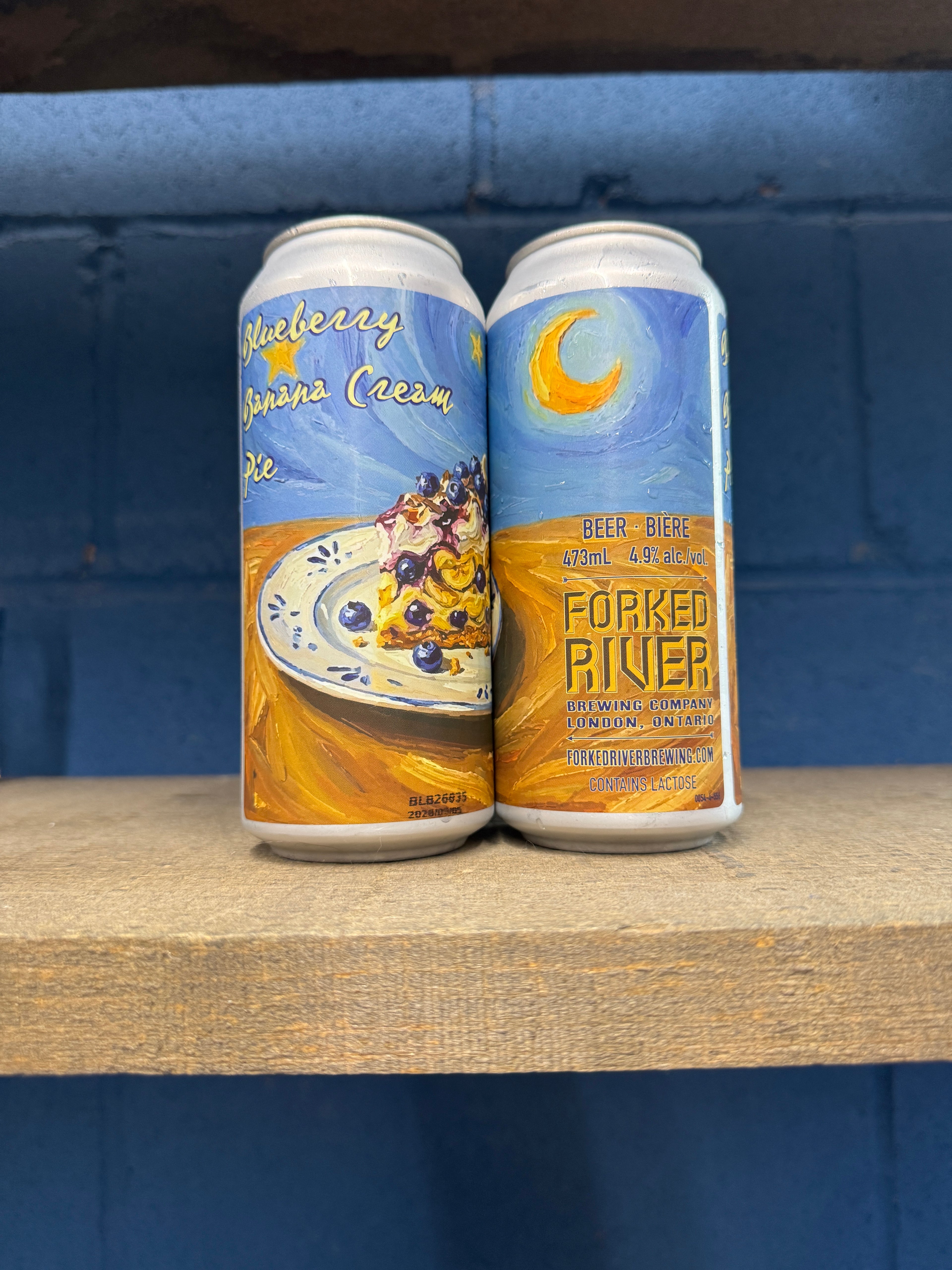 Blueberry Banana Cream Pie- 4.9% ABV