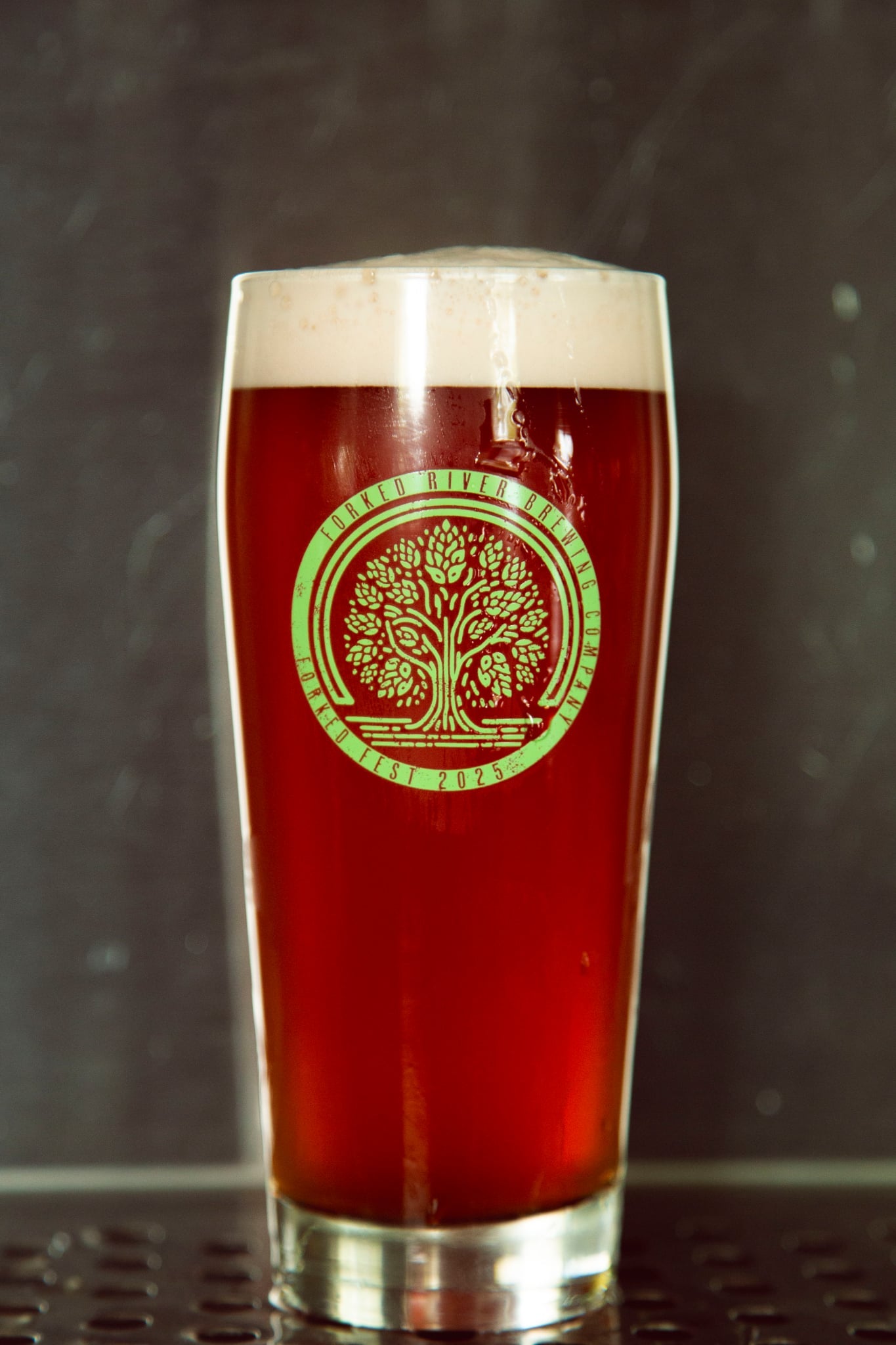 16oz Forked Fest Anniversary Glass